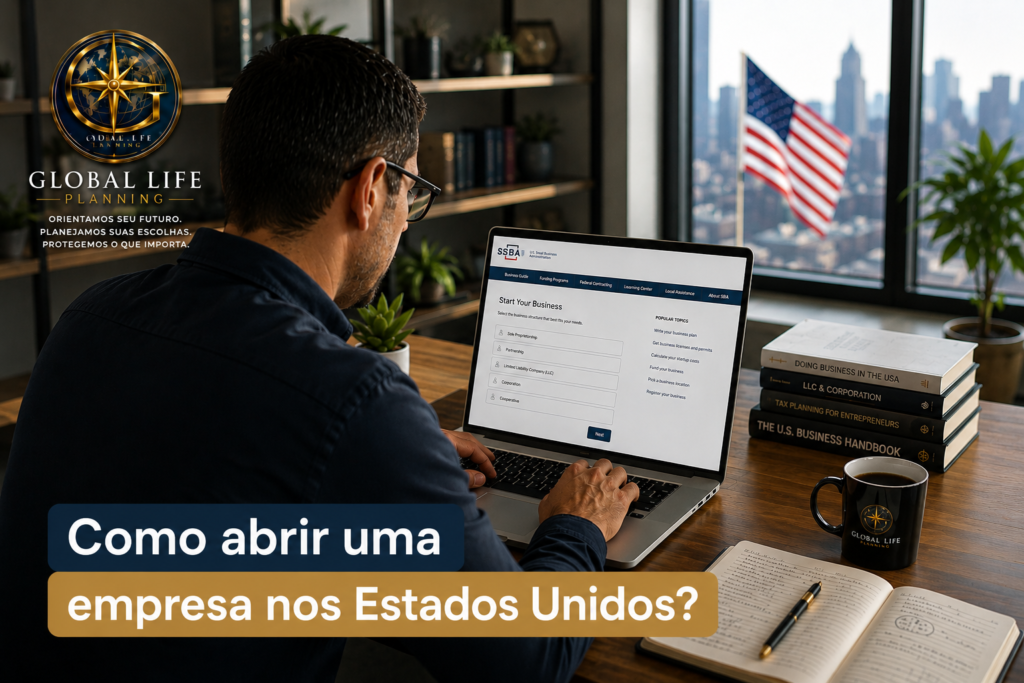 Abrir uma empresa nos Estados Unidos pode oferecer vantagens tributárias, acesso ao mercado internacional e novas oportunidades de crescimento. No entanto, a escolha da estrutura societária, das obrigações fiscais e do estado de registro exige planejamento. Neste guia, explicamos o passo a passo para empreender nos EUA, os principais custos, os documentos necessários e os cuidados para brasileiros que desejam internacionalizar seus negócios com segurança.