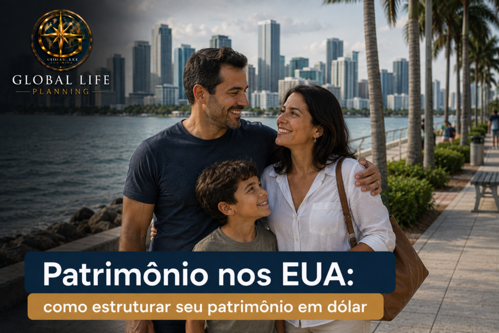 Ter patrimônio nos Estados Unidos é diferente de ter um patrimônio internacionalmente estruturado. Entenda como a escolha da titularidade, o uso de uma LLC, a tributação nos EUA e no Brasil, o reinvestimento e o planejamento sucessório podem impactar seus ativos em dólar. Saiba como funciona a 1031 Exchange e o diferimento do ganho tributável em determinadas operações imobiliárias, além dos principais cuidados para brasileiros que investem nos Estados Unidos. Descubra por que estruturar o patrimônio desde o início pode fazer diferença na proteção, organização, crescimento e transmissão dos seus ativos. Planeje seu patrimônio nos EUA com uma estratégia adequada aos seus objetivos de longo prazo. Patrimônio nos EUA: como estruturar seu patrimônio em dólar